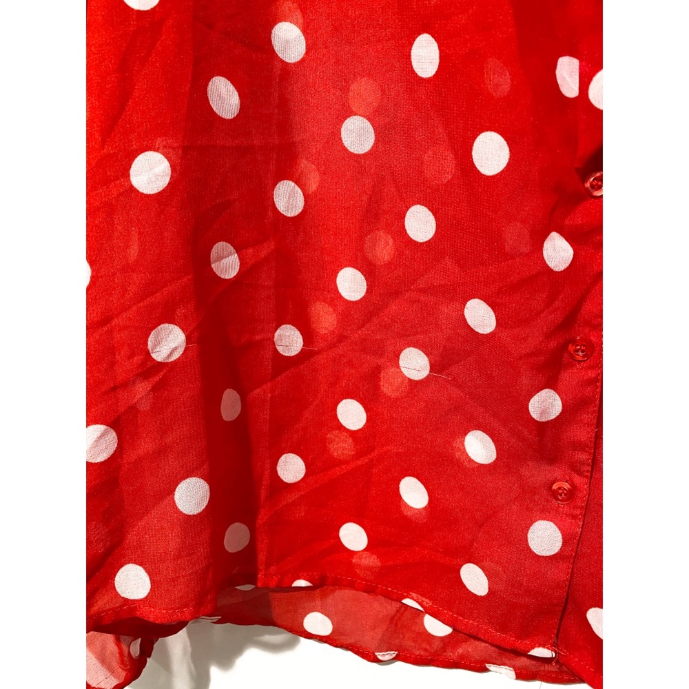 Red polka dot top. - Picture 3 of 3